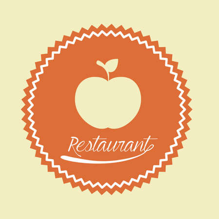 Food design over beige background, illustration.のイラスト素材