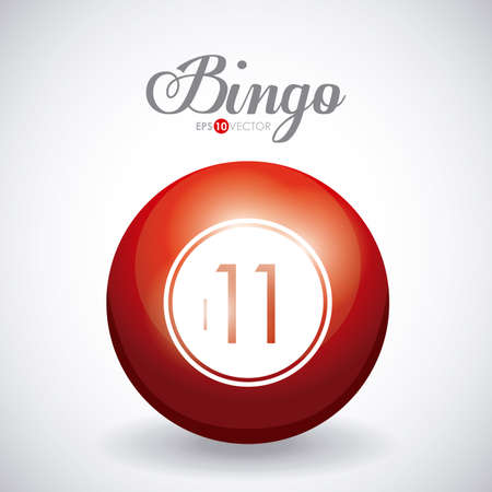 Bingo design over white background, vector illustration.のイラスト素材