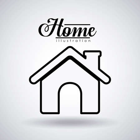 Home design, vector illustration.のイラスト素材