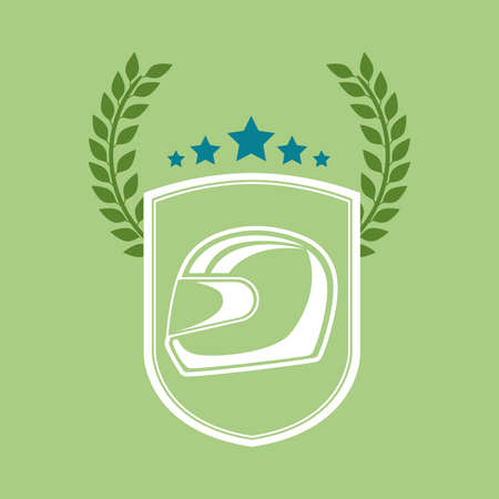 Sports design over green background, vector illustration.のイラスト素材