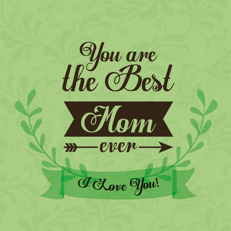Happy mothers day card design, vector illustration.のイラスト素材