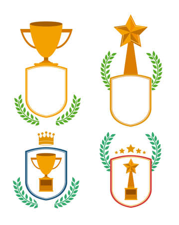 Trophy design, vector illustration.のイラスト素材