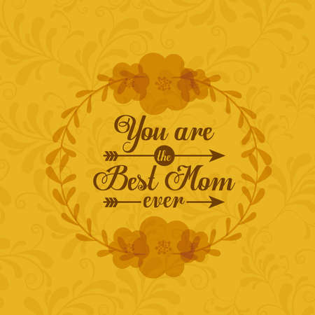 Happy mothers day card design, vector illustration.のイラスト素材