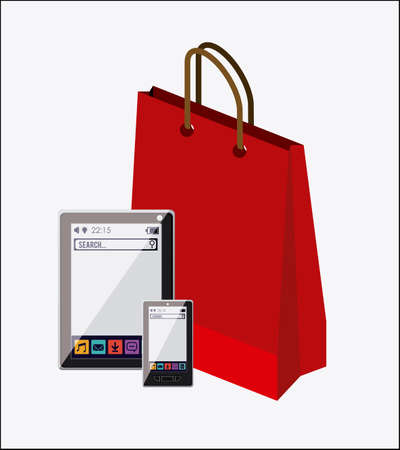 Technology design over white background, vector illustration.のイラスト素材