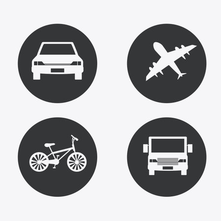 Transport icons design over white background