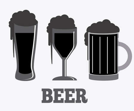 Beer design over white backgroundのイラスト素材