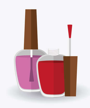 make up design over white background, vector illustrationのイラスト素材