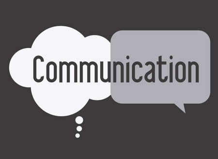 communicate, talk, desing over, white black  background, vector illustrationのイラスト素材