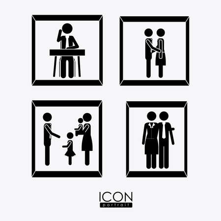 project Life, desing over white background, vector illustration.のイラスト素材