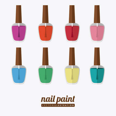 make up desing over white background, vector illustrationのイラスト素材