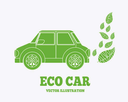 eco,ecology, desing over white background, vector illustration.のイラスト素材