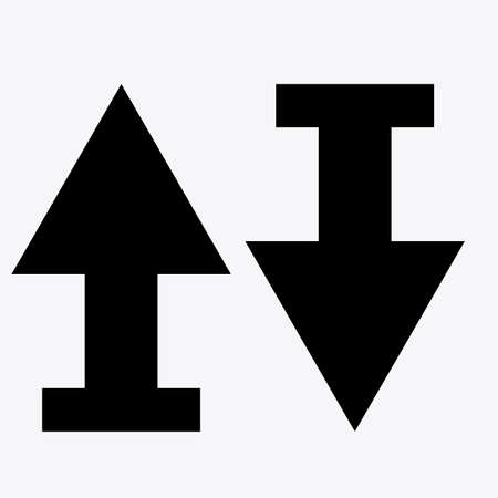 elevator, up, down, desing over, white white background, vector illustration.のイラスト素材