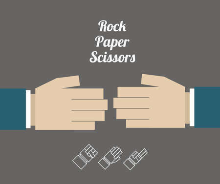 hands desing over gray background vector illustration.のイラスト素材