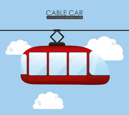 transpport, truck, car, desing over blue  background, vector illustrationのイラスト素材