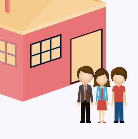 hotel, service desing over white background, vector illustrationのイラスト素材