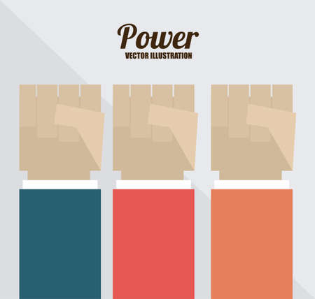 hands desing over white  gray background vector illustration.のイラスト素材