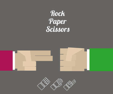 hands desing over gray background vector illustration.のイラスト素材