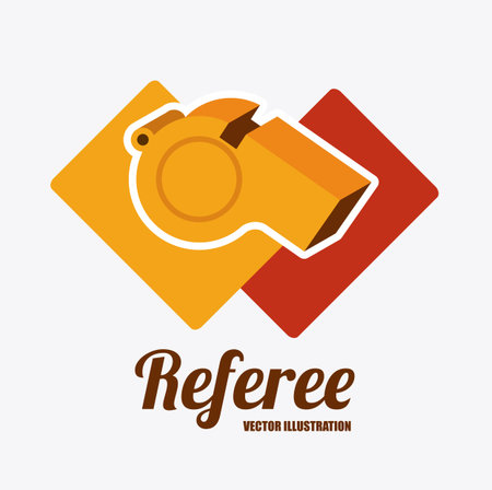 referee desing over white background vector illustration.のイラスト素材