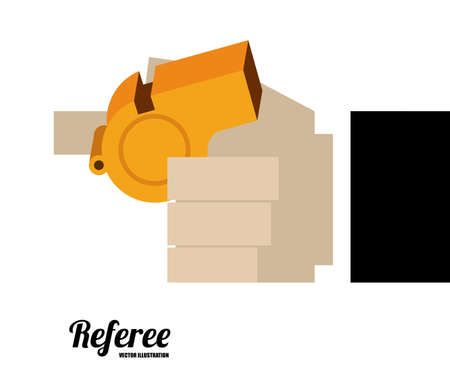 referee desing over white background vector illustration.のイラスト素材