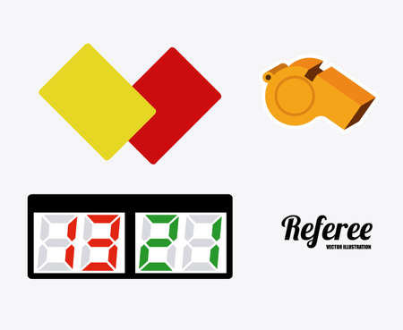 referee desing over white background vector illustration.のイラスト素材