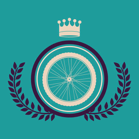 Sports design over blue background, vector illustration.のイラスト素材