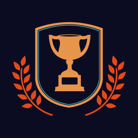 Sports design over black background, vector illustration.のイラスト素材