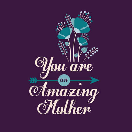 Happy mothers day card design, vector illustration.のイラスト素材