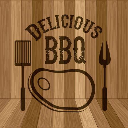 barbecue design, vector illustrationのイラスト素材