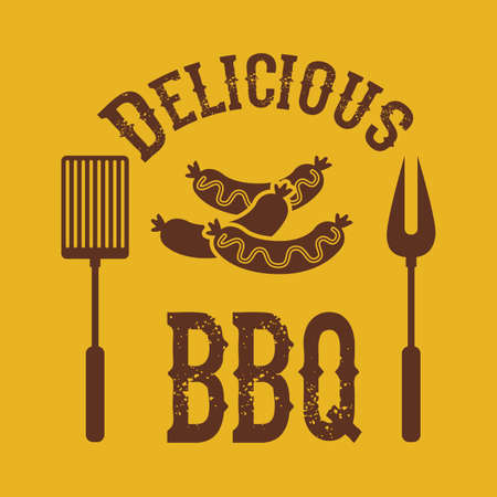 barbecue design, vector illustrationのイラスト素材