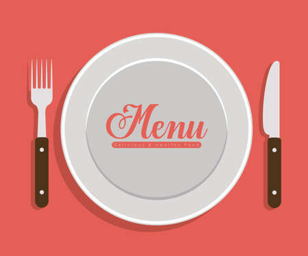Menu design , vector illustrationのイラスト素材
