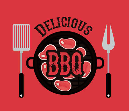 Barbecue design, vector illustrationのイラスト素材