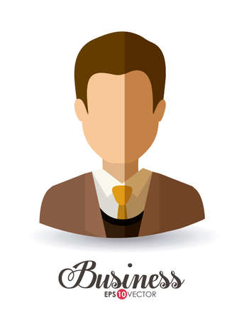 Business and Workforce over white background, vector illustrationのイラスト素材