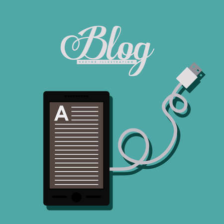 Blog design, vector illustrationのイラスト素材