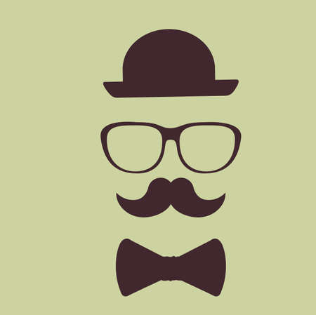 Hipster design over green background, vector illustration.のイラスト素材