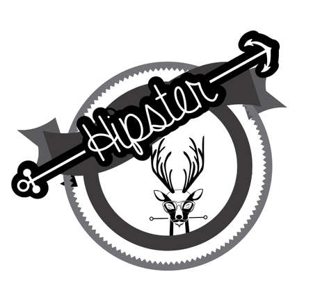 Hipster animal design, vector illustration.のイラスト素材