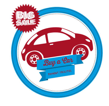 Sale Car, Vector illustrationのイラスト素材