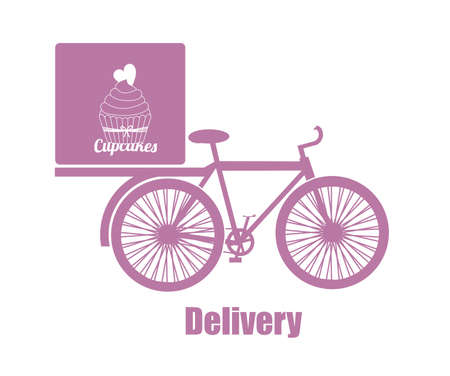 Delivery design over white background, vector illustration.のイラスト素材