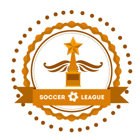 Soccer game, vector illustrationのイラスト素材