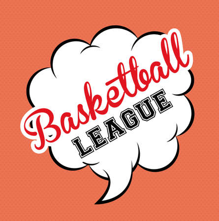 basketball desing over pink  bacground vector illustration.のイラスト素材