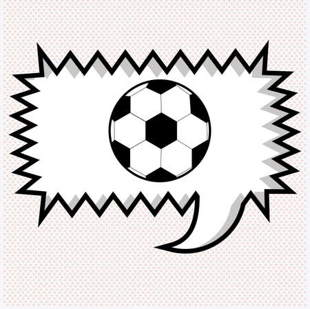 soccer desing over white background vector illustrationのイラスト素材