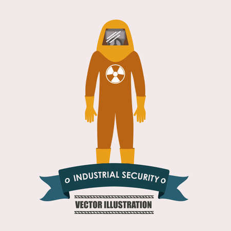 industrial security, desing over white background vector illustration.のイラスト素材