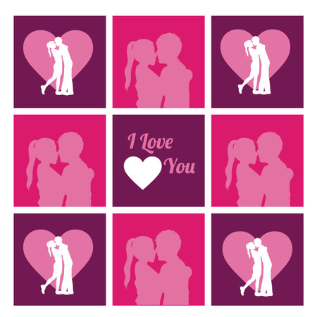 Love design over pink vector illustration.のイラスト素材
