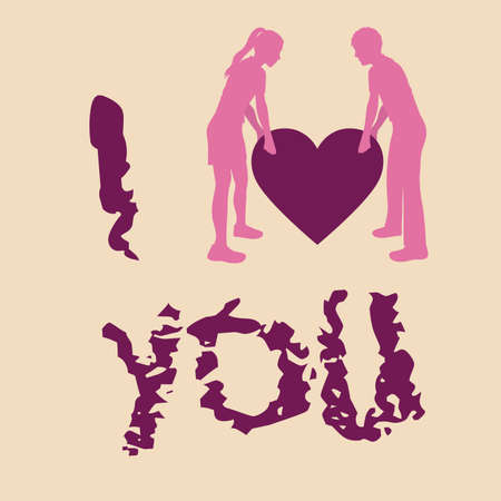 Love design over pink vector illustration.のイラスト素材