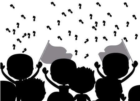 Soccer game, vector illustrationのイラスト素材