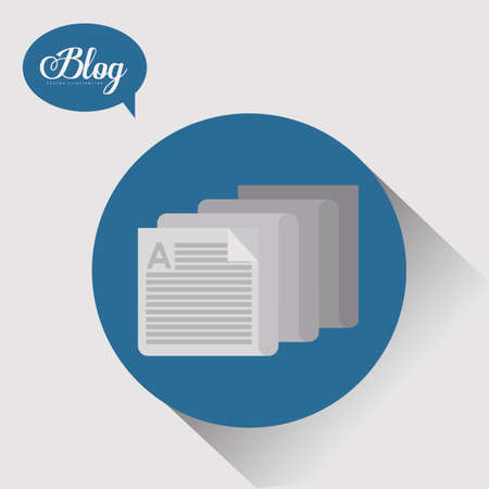 Blog design, vector illustrationのイラスト素材
