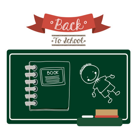 Back to school design, vector illustrationのイラスト素材