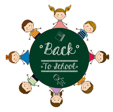 Back to school design, vector illustrationのイラスト素材