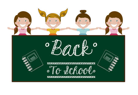 Back to school design, vector illustrationのイラスト素材