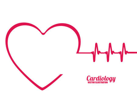 Cardiology design, vector illustrationのイラスト素材