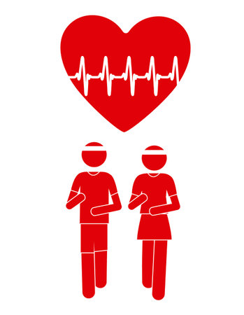 Cardiology design, vector illustrationのイラスト素材